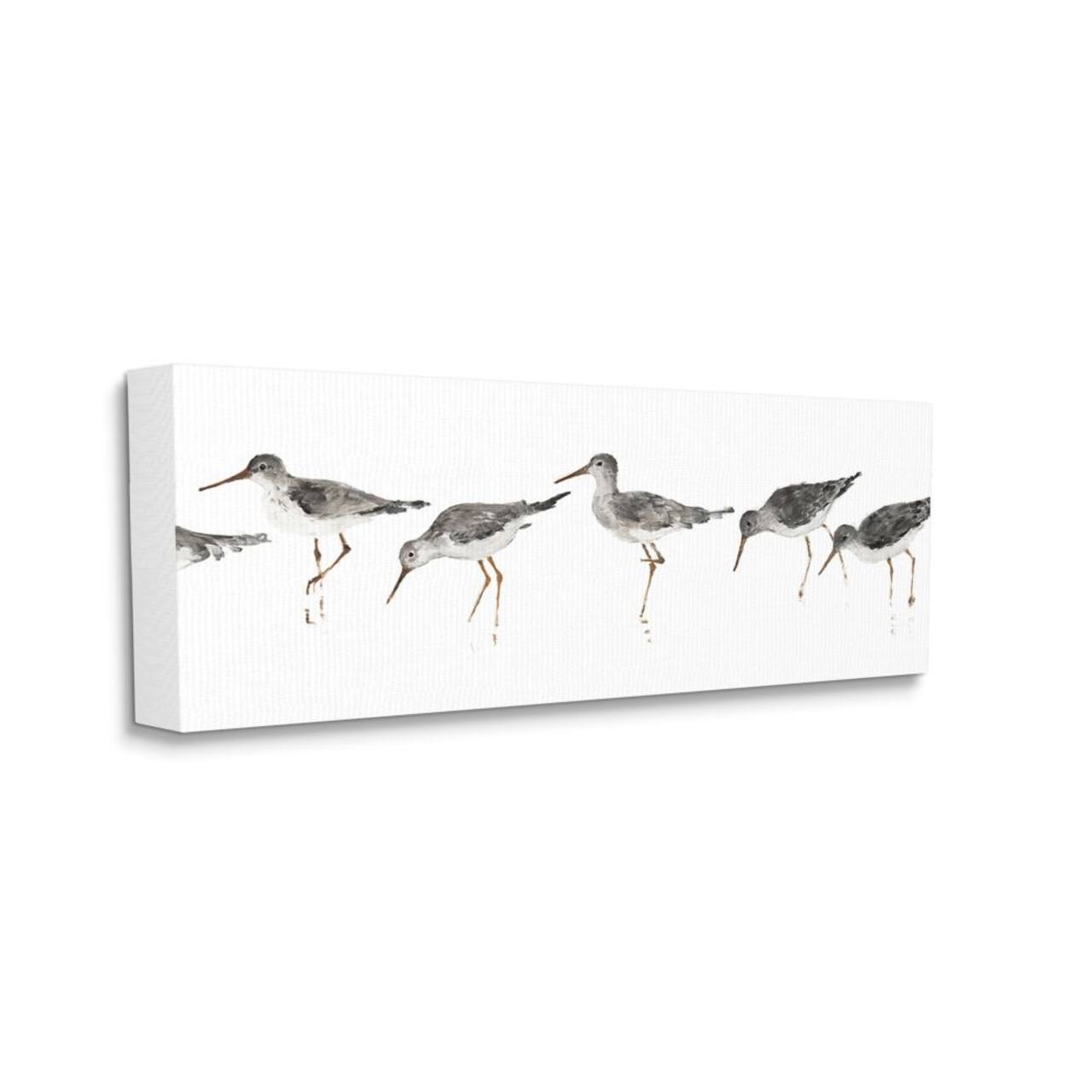 Stupell Industries Beach Bird Sandpipers Minimal Painting Wall Art